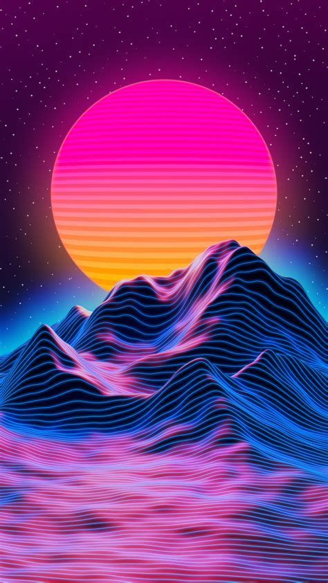 80s retro sunset|retro wave sunset background.